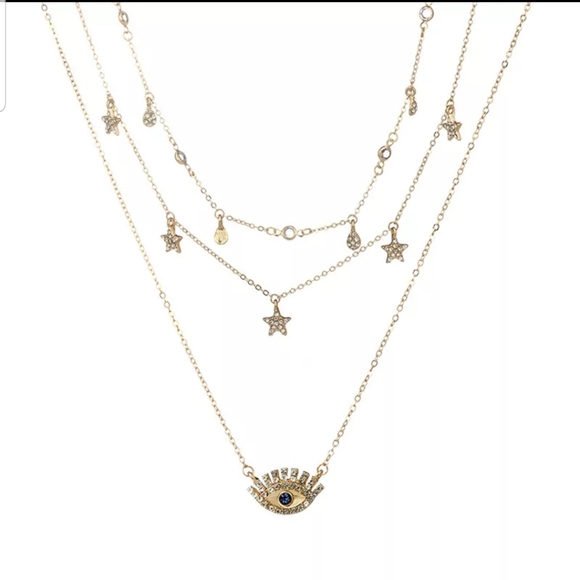 *Kinsley * Eye Layered necklace - Picture 6 of 6